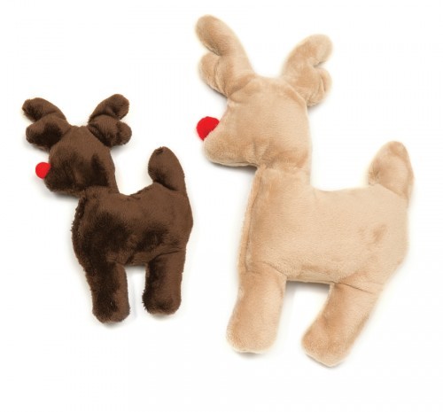 stuffed reindeer dog toy